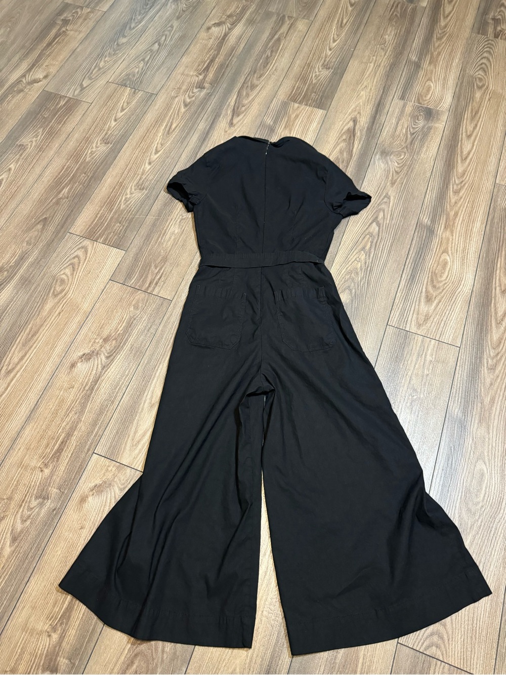 Maeve Black Short-Sleeve Utility Jumpsuit - Picture 7 of 7